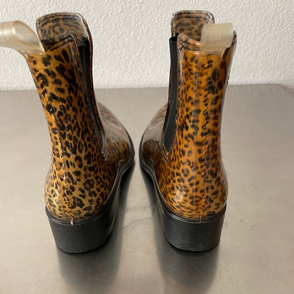 Jeffrey Campbell animal cheetah cowboy rain boots size 9/10 - Picture 2 of 4